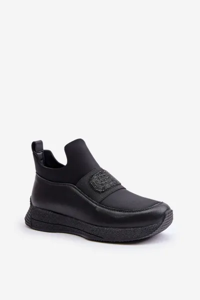 Leather sports shoes black Artiker