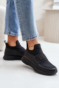 Leather sports shoes black Artiker