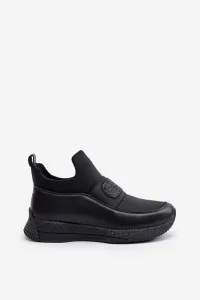 Leather sports shoes black Artiker