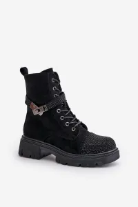Insulated Ankle Boots Workery with S.Barski Decoration Black