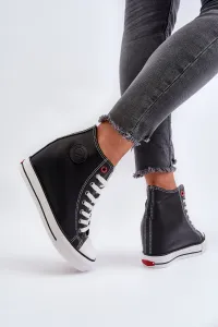 Women's Wedge Sneakers Cross Jeans Black