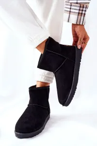 Snow Boots Isolated Fur Black Vicandi