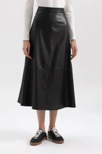 DEFACTO A-Line Faux Leather Maxi Skirt