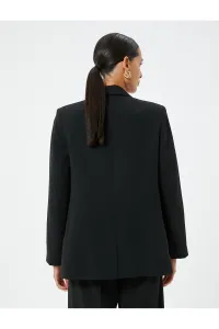 Koton Kt - Blazer Jacket Double Breasted Flap Pocket Detail
