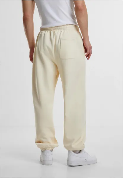 Men's basic sweatpants Fluffy cream