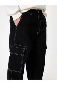 Koton Oversize Pocket Detailed Cotton Cargo Jeans