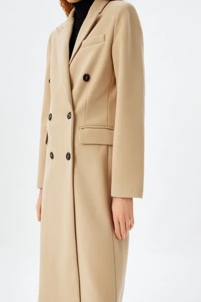 Koton Beige Women's Coat