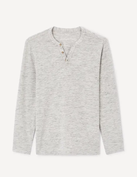Celio Long Sleeve T-Shirt Fegetiml - Mens