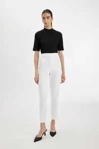 DEFACTO Half Turtleneck Smart Ribbed Camisole Basic Plain Short Sleeve T-Shirt