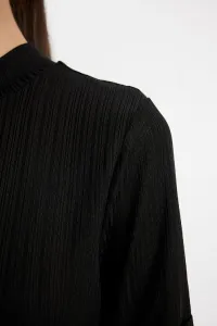 DEFACTO Half Turtleneck Smart Ribbed Camisole Basic Plain Short Sleeve T-Shirt