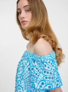 Orsay Blue Women's Patterned Blouse - Women's