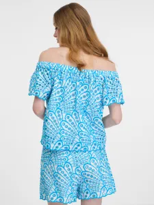 Orsay Blue Women's Patterned Blouse - Women's