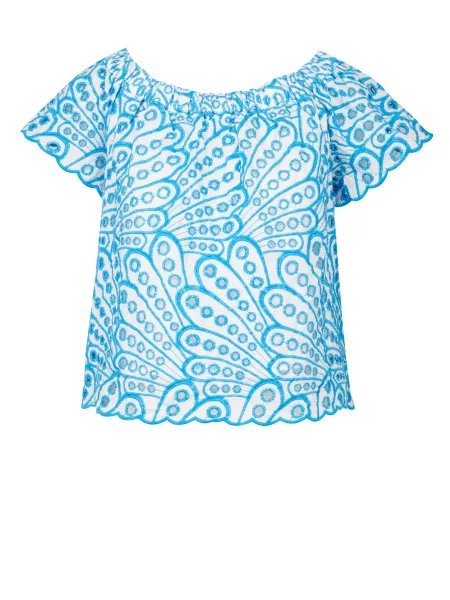 Orsay Blue Women's Patterned Blouse - Women's