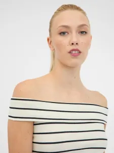 Orsay Women's White/Black Short Sleeve T-Shirt - Women's