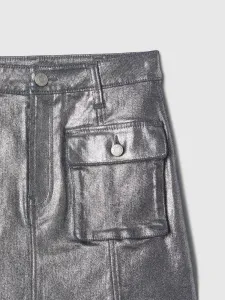 GAP Children's Metallic Denim Cargo Skirt - Girls