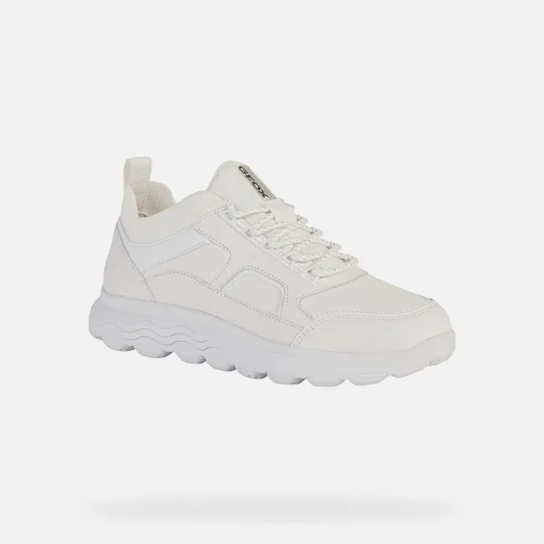 White women's sneakers Geox Spherica - Women's