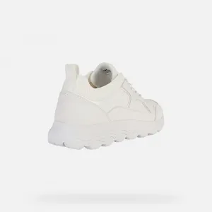 White women's sneakers Geox Spherica - Women's