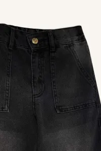 DEFACTO Girls Wide Leg Cargo Wide Leg Jeans
