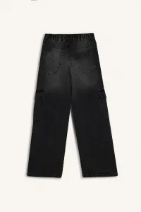 DEFACTO Girls Wide Leg Cargo Wide Leg Jeans