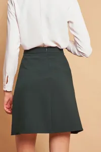 60086 Dewberry Knee Length Bell Skirt-GREEN
