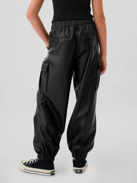 GAP Children's leatherette cargo pants - Girls