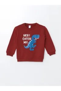 LC Waikiki Crew Neck Long Sleeve Printed Baby Boy Sweatshirt and Tracksuit Bottom 2-Piece Set