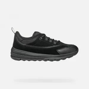 Black Men's Geox Spherica Actif Sneakers - Men's