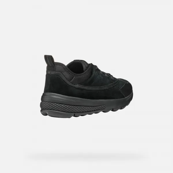 Black Men's Geox Spherica Actif Sneakers - Men's