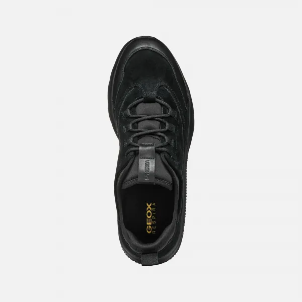 Black Men's Geox Spherica Actif Sneakers - Men's