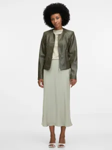 Khaki Women's Leatherette Jacket ORSAY - Women's