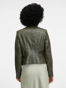 Khaki Women's Leatherette Jacket ORSAY - Women's