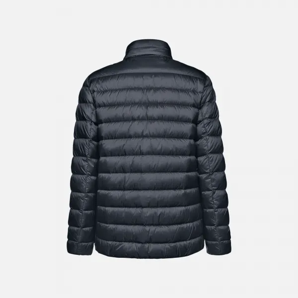 Dark Blue Men's Quilted Jacket Geox Warrens - Mens
