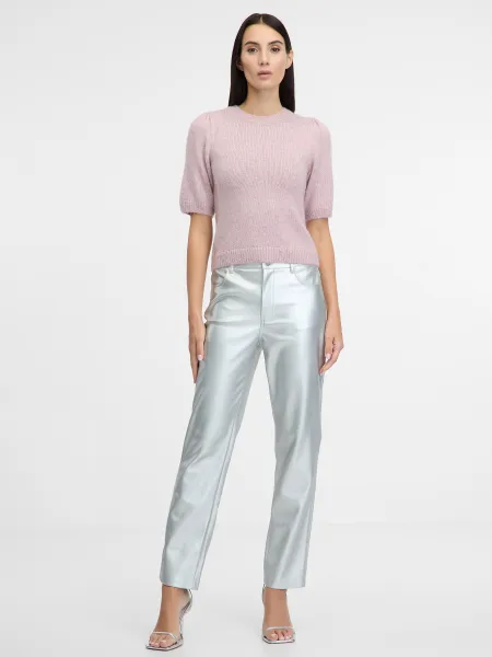Silver Women's Straight Fit Trousers ORSAY - Women's