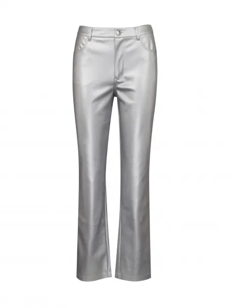 Silver Women's Straight Fit Trousers ORSAY - Women's