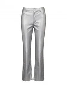 Silver Women's Straight Fit Trousers ORSAY - Women's