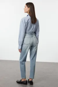 Trendyol Blue High Waist Slim Mom Jeans