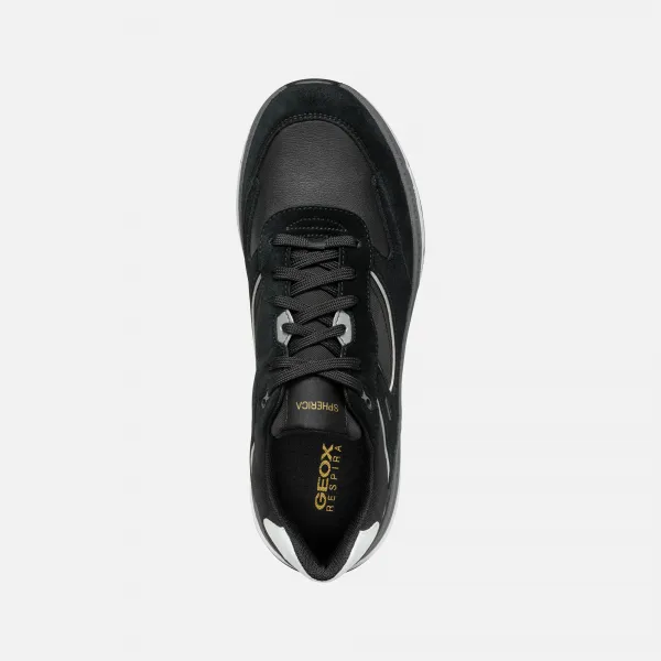 Black men's sneakers Geox Spherica Actif X1 - Men's