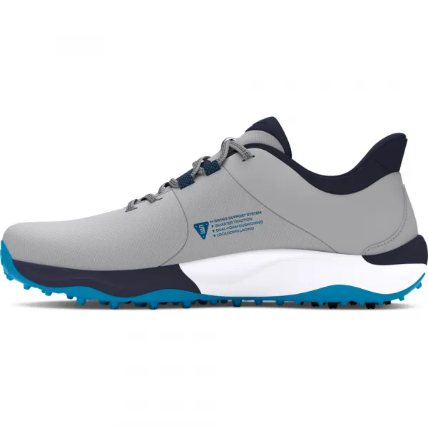 Under Armour DRIVE PRO Pánska golfová obuv, sivá, veľkosť 43