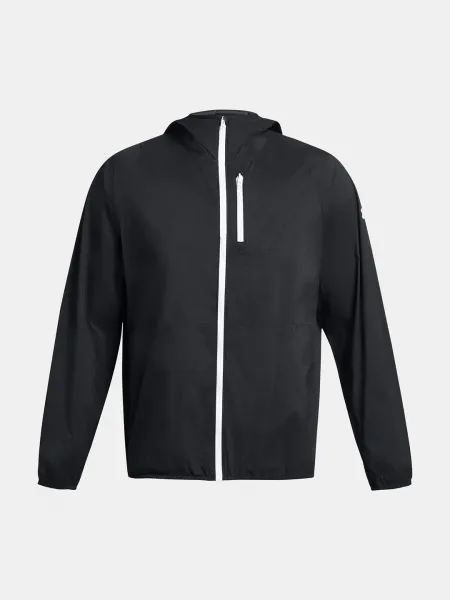 Under Armour LAUNCH LIGHTWEIGHT Pánska bunda, čierna, veľkosť