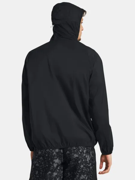 Under Armour LAUNCH LIGHTWEIGHT Pánska bunda, čierna, veľkosť