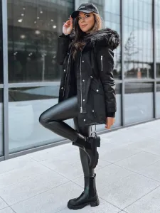 Dámska bunda parka GARNET Farba čierna DSTREET