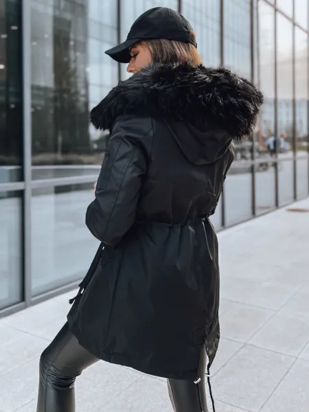 Dámska bunda parka GARNET Farba čierna DSTREET