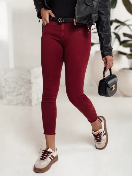 Dámske skinny rifle BRITTNIX bordové