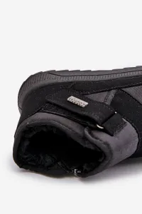 Insulated men's winter boots Progress black snow boots