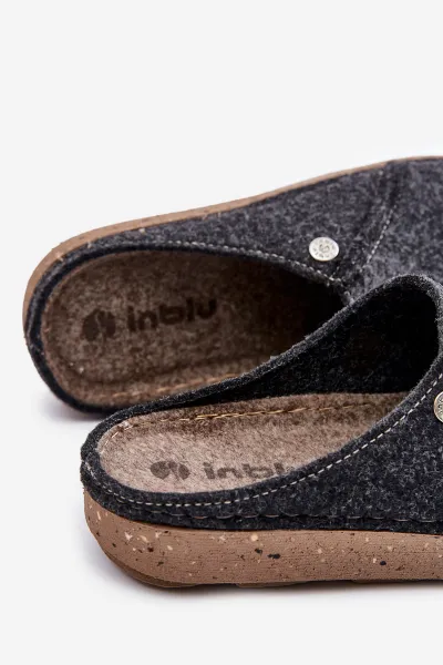 Men's home footwear slippers Inblu graphite