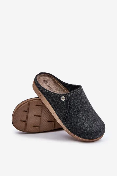 Men's home footwear slippers Inblu graphite