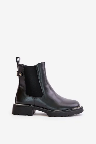 GOE leather ankle boots with zip GOE black