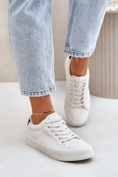 Insulated women's sneakers Big Star white