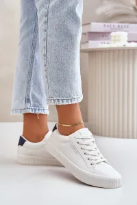 Insulated women's sneakers Big Star white