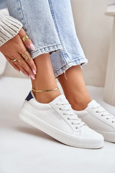 Insulated women's sneakers Big Star white